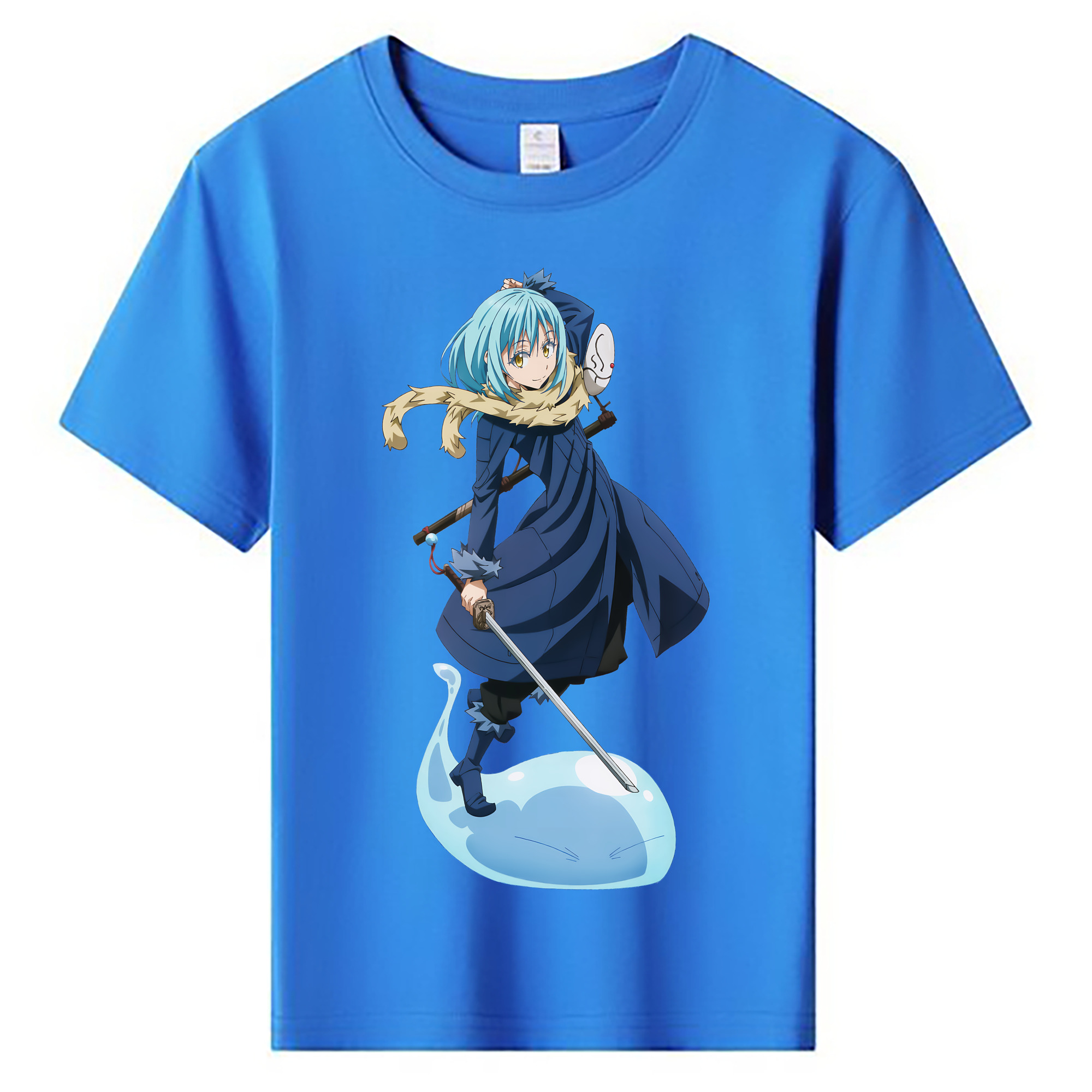 （画像用） 転スラ Regarding Reincarnated to Slime 綿100％キッズTシャツ（フロントプリント）